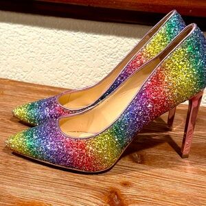Nine West rainbow heels